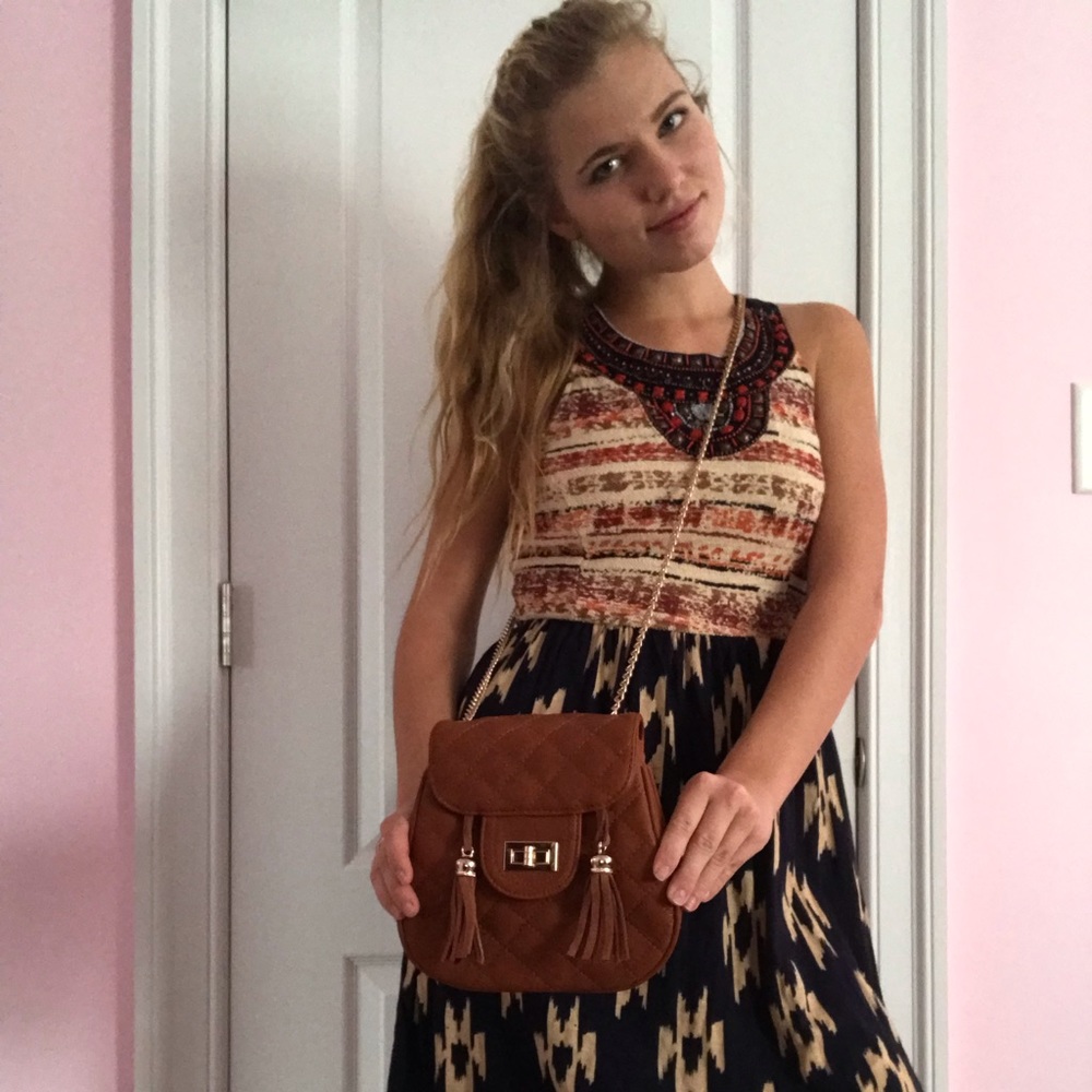 light brown purse NWOT